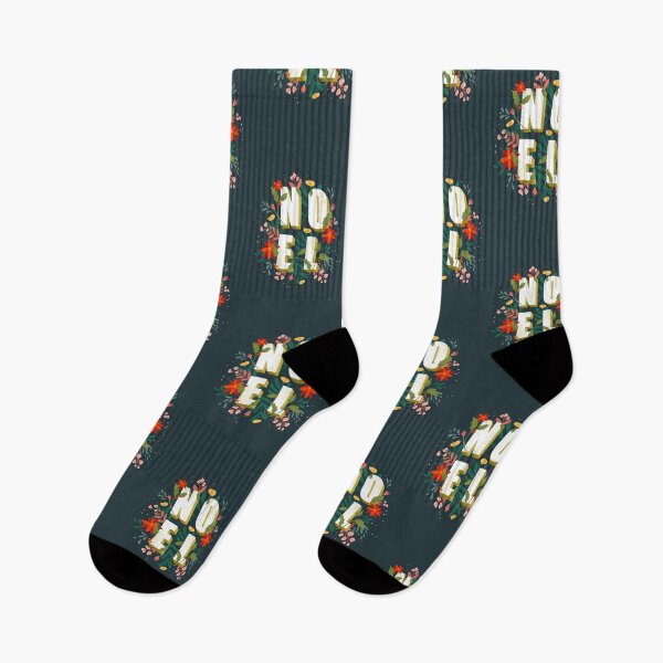 Aperçu de l'œuvre Noël Floral sur Bleu Oxford créée et vendue par tanyadistudio.
