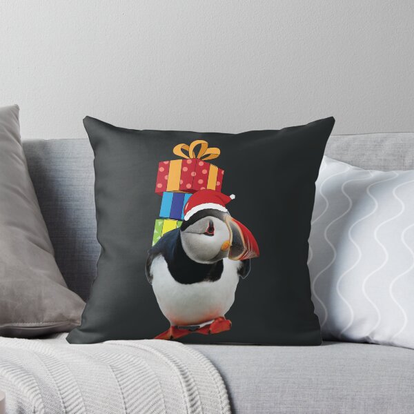 Item preview, Cute Goofy Puffin carrying stack of presents. designed and sold by atedesigns.