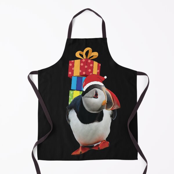 Item preview, Cute Goofy Puffin carrying stack of presents. designed and sold by atedesigns.