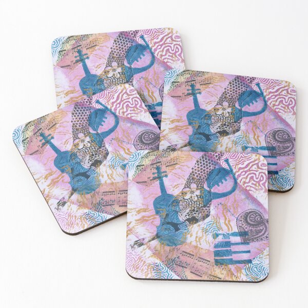 Item preview, Musical Memories 5 Faux Chine Colle Monoprint designed and sold by Heatherian.