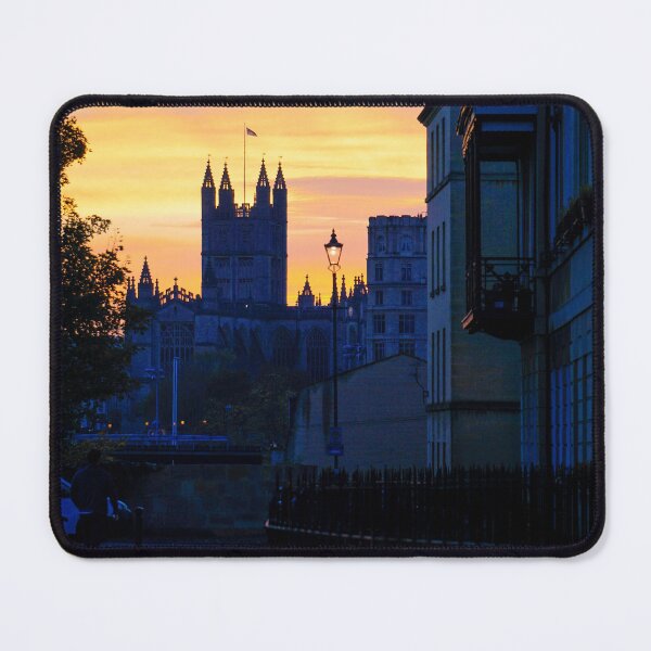 Item preview, Dusk view of the city with Bath Abbey in distance designed and sold by Rowena Ko.