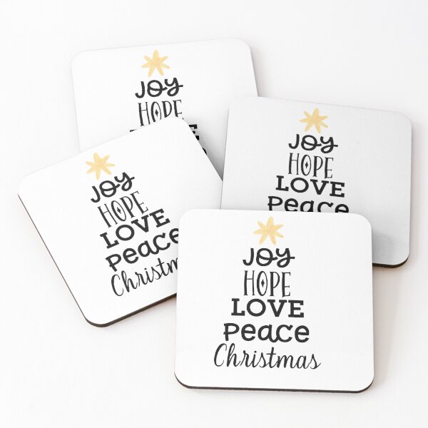 Item preview, Joy Hope Love Peace Christmas Tree designed and sold by Loveart60.