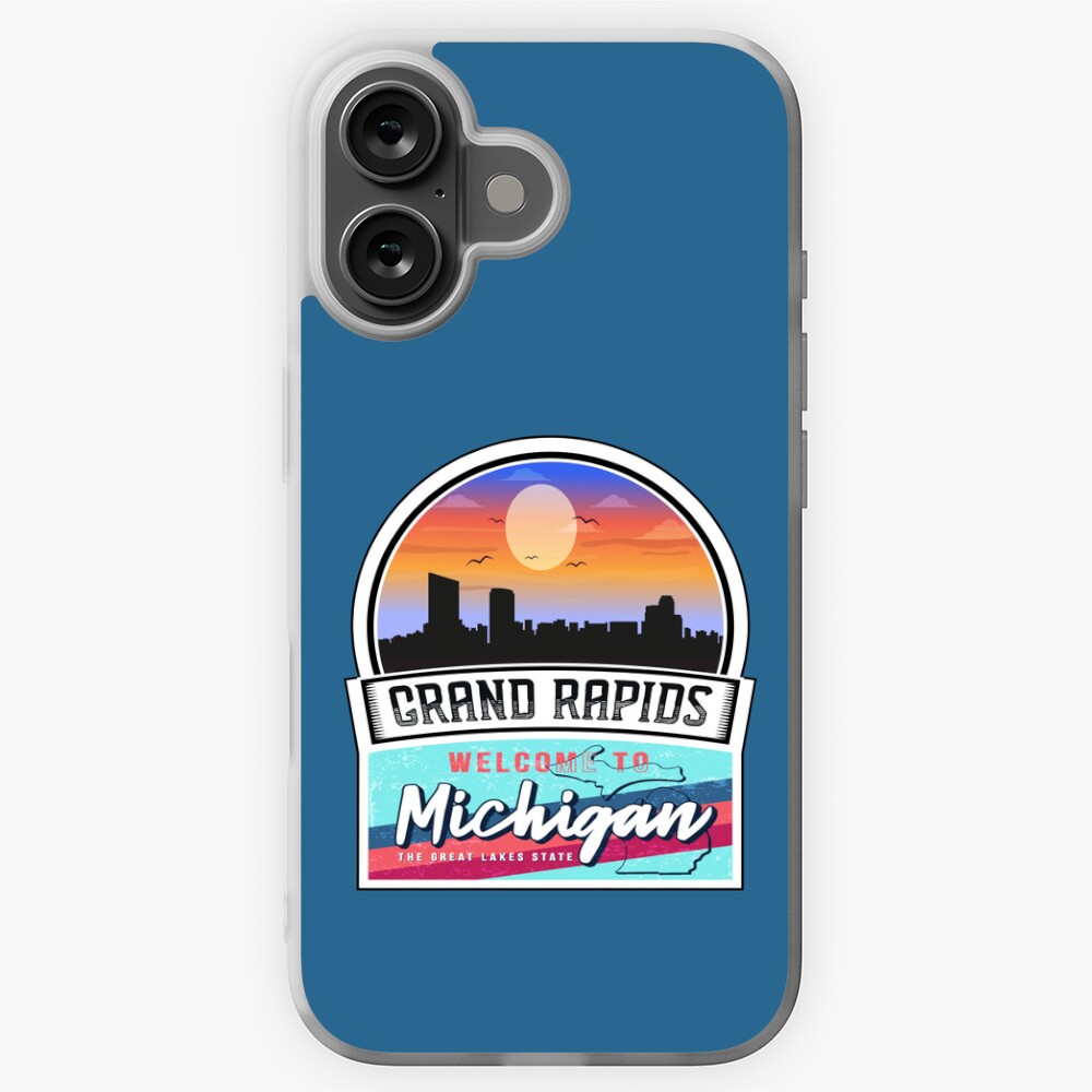Grand Rapids, Welcome to Michigan, The Great Lakes State | Michigan State and Cities Series -18 Sticker