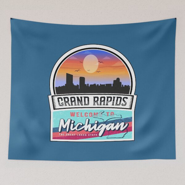 Item preview, Grand Rapids, Welcome to Michigan, The Great Lakes State | Michigan State and Cities Series -18 designed and sold by WorldStateArt.