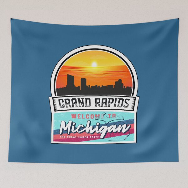 Item preview, Grand Rapids, Welcome to Michigan, The Great Lakes State | Michigan State and Cities Series -19 designed and sold by WorldStateArt.