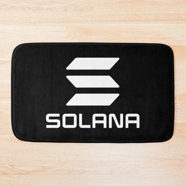 Item preview, Solana SOL Crypto Altcoin - Clean Large Vertical White Logo with White Text Logo designed and sold by CryptoMoods.