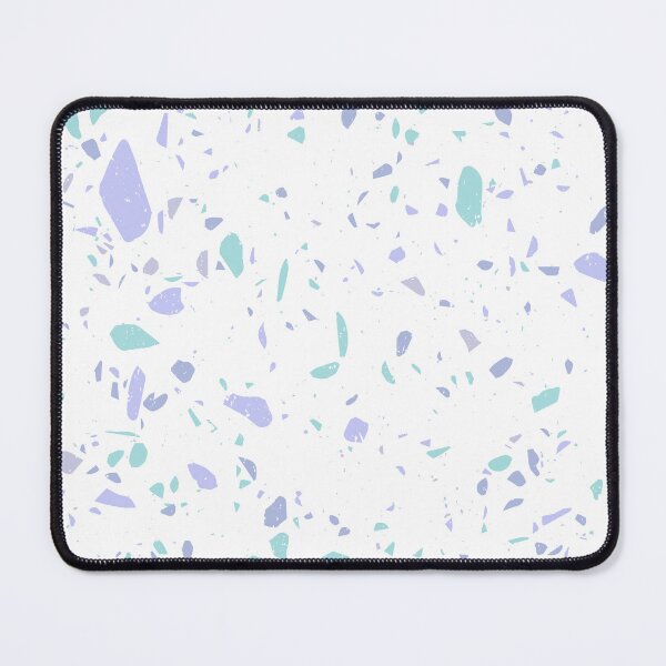 Item preview, Modern White and BlueTerrazzo Chip Pattern designed and sold by thesnowwhyte.
