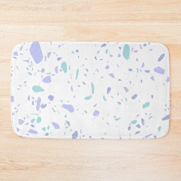 Item preview, Modern White and BlueTerrazzo Chip Pattern designed and sold by thesnowwhyte.