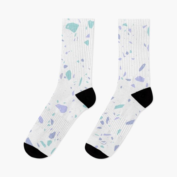 Item preview, Modern White and BlueTerrazzo Chip Pattern designed and sold by thesnowwhyte.