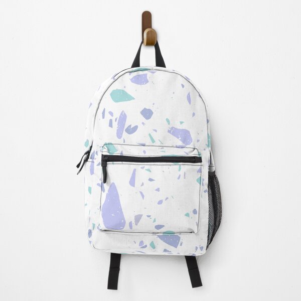 Item preview, Modern White and BlueTerrazzo Chip Pattern designed and sold by thesnowwhyte.