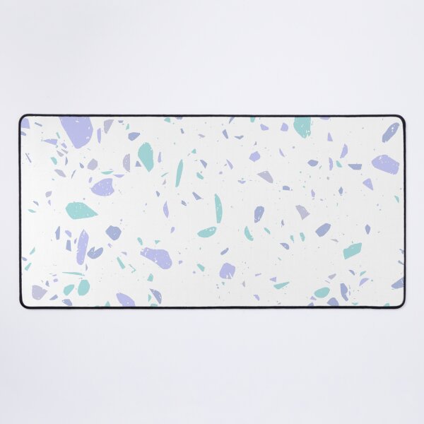 Item preview, Modern White and BlueTerrazzo Chip Pattern designed and sold by thesnowwhyte.