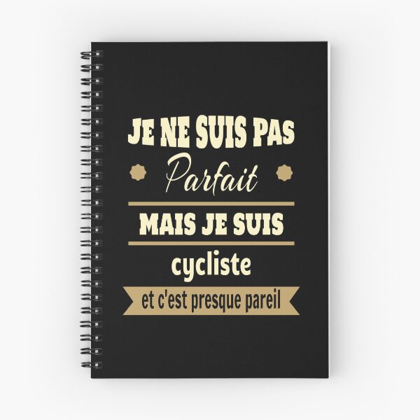 Item preview, Not perfect but cyclist cycling humor designed and sold by la-petite-folie.