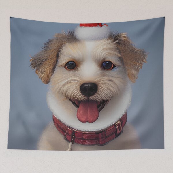 Item preview, Cute bolognese christmas doggo designed and sold by Karmanto.
