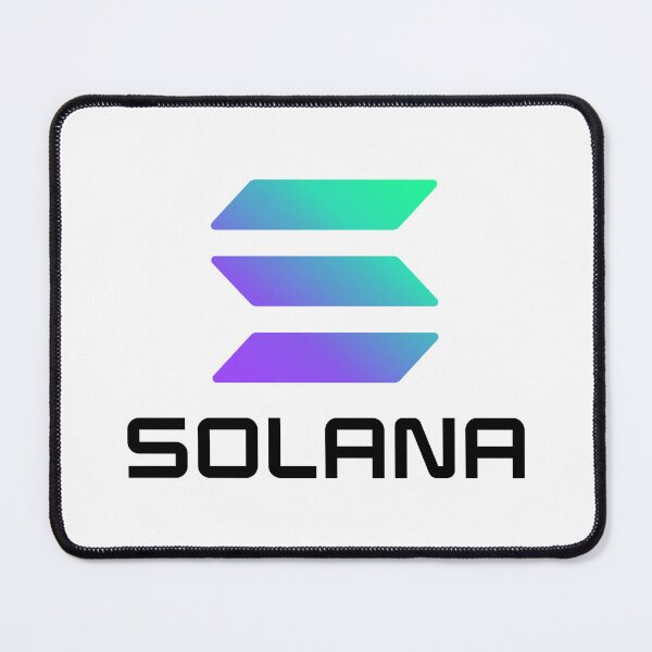 Item preview, Solana SOL Crypto Altcoin - Clean Large Vertical Gradient Logo with Black Text Logo designed and sold by CryptoMoods.