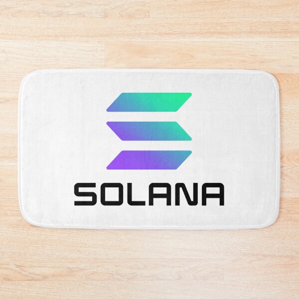 Item preview, Solana SOL Crypto Altcoin - Clean Large Vertical Gradient Logo with Black Text Logo designed and sold by CryptoMoods.