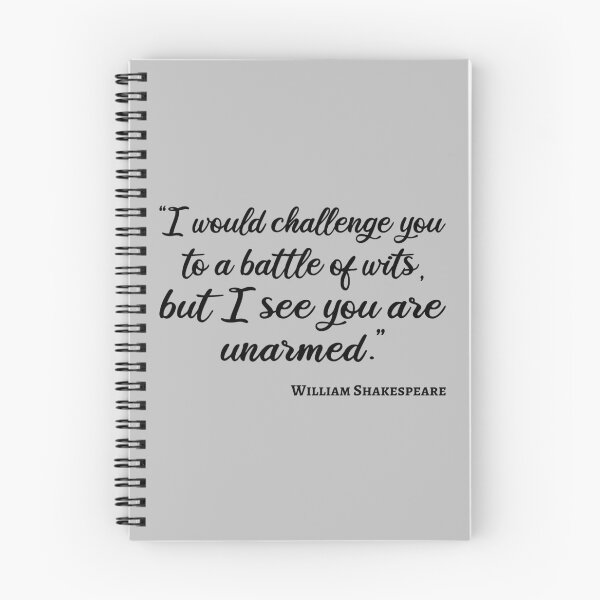 Item preview, Shakespeare Quote - Battle Of Wits III designed and sold by Lemon Pepper.
