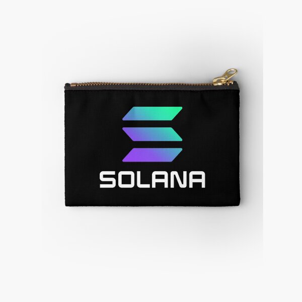 Item preview, Solana SOL Crypto Altcoin - Clean Large Vertical Gradient Logo with White Text Logo designed and sold by CryptoMoods.