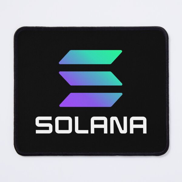 Item preview, Solana SOL Crypto Altcoin - Clean Large Vertical Gradient Logo with White Text Logo designed and sold by CryptoMoods.