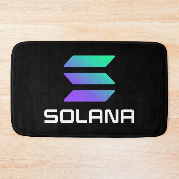 Item preview, Solana SOL Crypto Altcoin - Clean Large Vertical Gradient Logo with White Text Logo designed and sold by CryptoMoods.