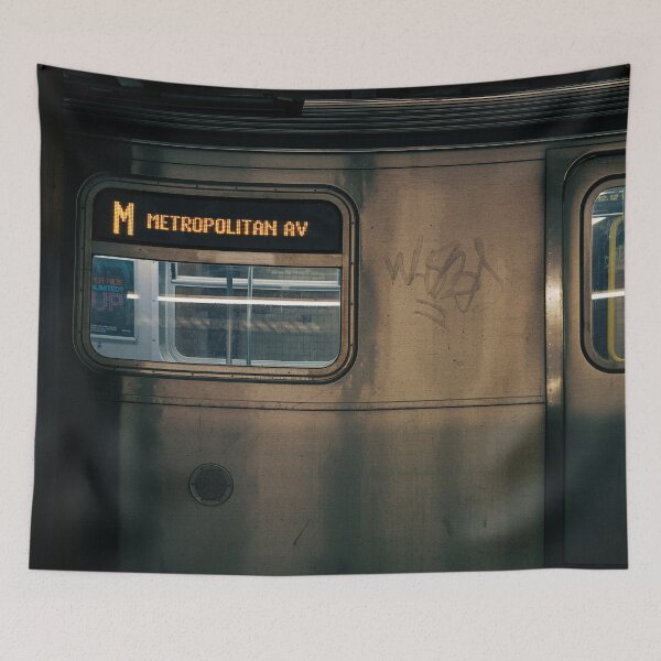 Item preview, Metropolitan Av - New York City Night Street Photography designed and sold by Anthonypresley.
