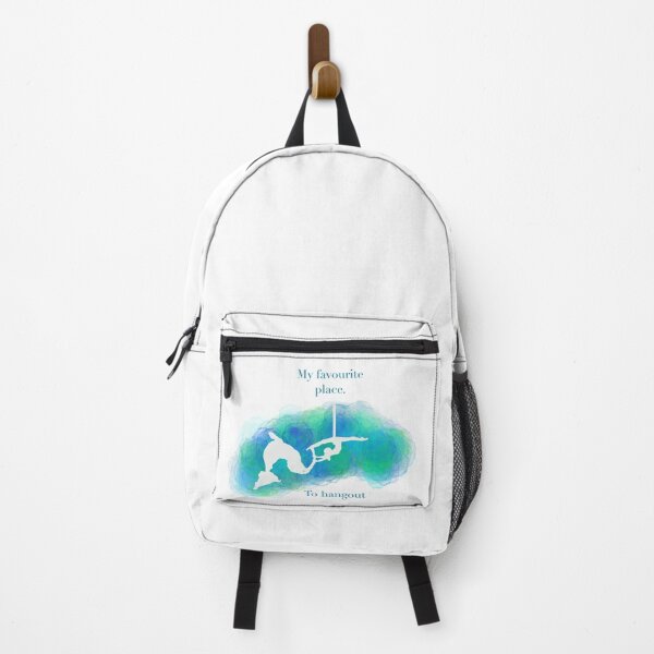 Item preview, Aerial silks slogan, my favourite place to hang silhouette designed and sold by DaretoDream.