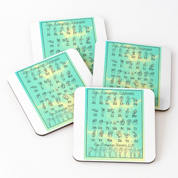 Item preview, ASL alphabet and 0 to 10 count designed and sold by ELDigitals.