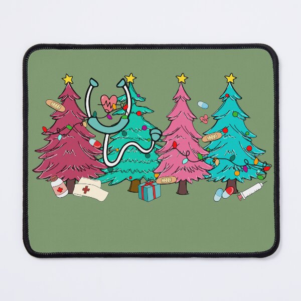 Item preview, christmas tree nurse,christmas nurse,nurse life,nurse life christmas,pink christmas nurse designed and sold by cutedream.