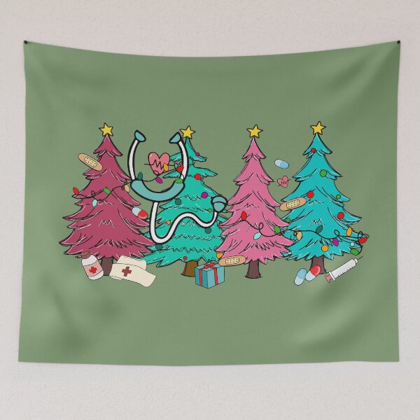 Item preview, christmas tree nurse,christmas nurse,nurse life,nurse life christmas,pink christmas nurse designed and sold by cutedream.