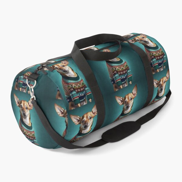Item preview, CHIHUAHUA DOG WEARING AN UGLY CHRISTMAS JUMPER Midjourney AI Artwork designed and sold by davidjulie.