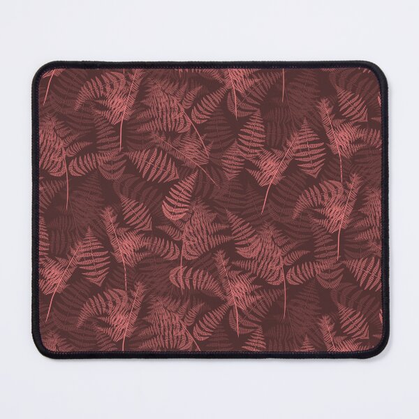 Item preview, Ferns Soft Red Half-Drop Repeat 5748 designed and sold by Art in My Loft.
