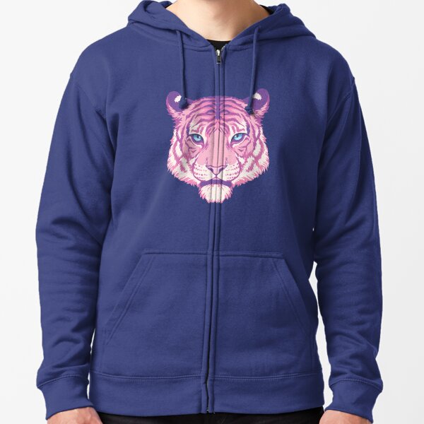 Neon Pink and Silver Tiger Star Sweatshirt