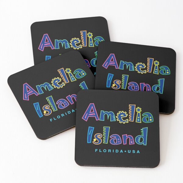 Item preview, Amelia Island Florida Tropical Type Design designed and sold by Futurebeachbum.