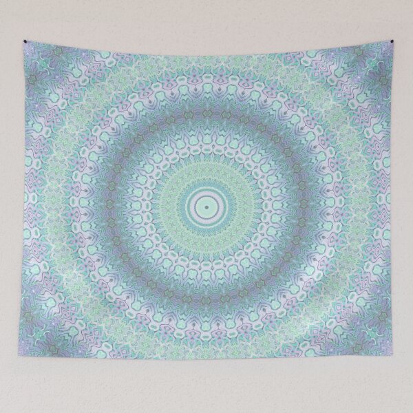Item preview, Pastel Mandala Abstract Radial Symmetry Pattern Boho Vibes Aesthetic 6 of 10 designed and sold by Beachy.