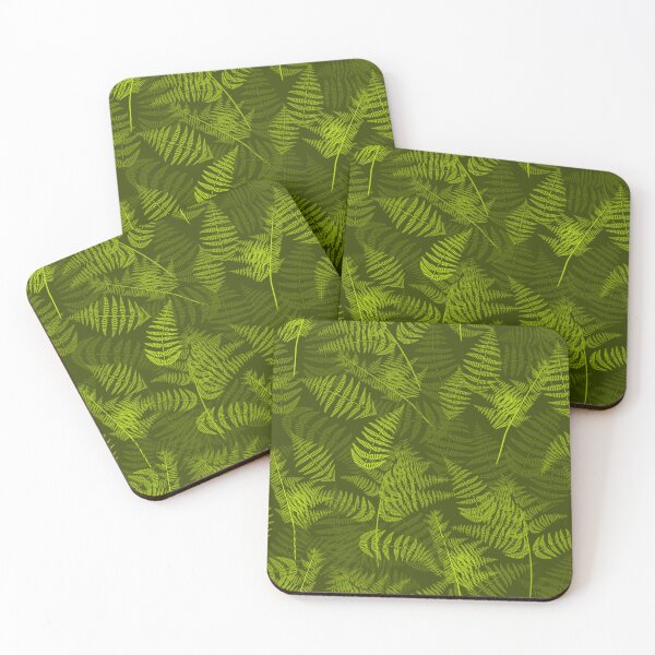 Item preview, Ferns Soft Neon Yellow Green Half-Drop Repeat 5748 designed and sold by Art in My Loft.