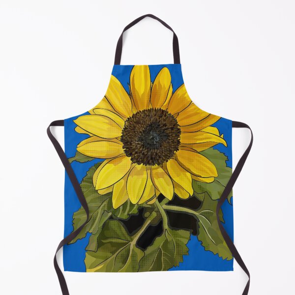Item preview, Sunflower by BeeFoxTree (Blue Background) designed and sold by BeeFoxTree.