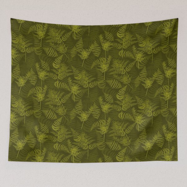Item preview, Ferns Soft Khaki Half-Drop Repeat 5748 designed and sold by Art in My Loft.