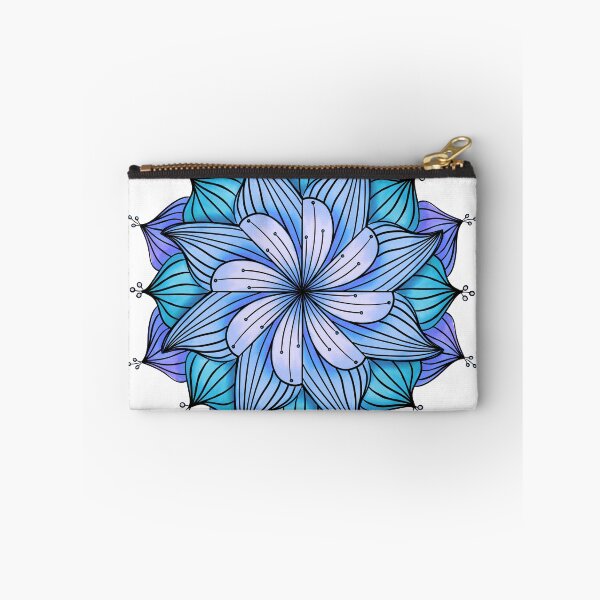 Item preview, Bluesy Floral Mandala designed and sold by CarrieBrose.