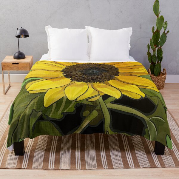 Item preview, Sunflower by BeeFoxTree (Lush Green Background) designed and sold by BeeFoxTree.