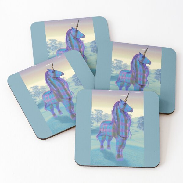 Item preview, Tartan unicorn (#07) [Create a set!] designed and sold by SolidEarthArt.