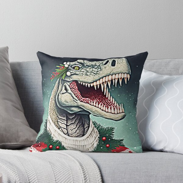 Artikelvorschau, DINOSAURIER, DER EINEN HÄSSLICHEN WEIHNACHTSPULLOVER TRÄGT Midjourney AI Artwork entworfen und verkauft von davidjulie.