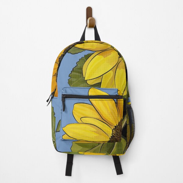 Item preview, Sunflower by BeeFoxTree (sky Blue Background) designed and sold by BeeFoxTree.