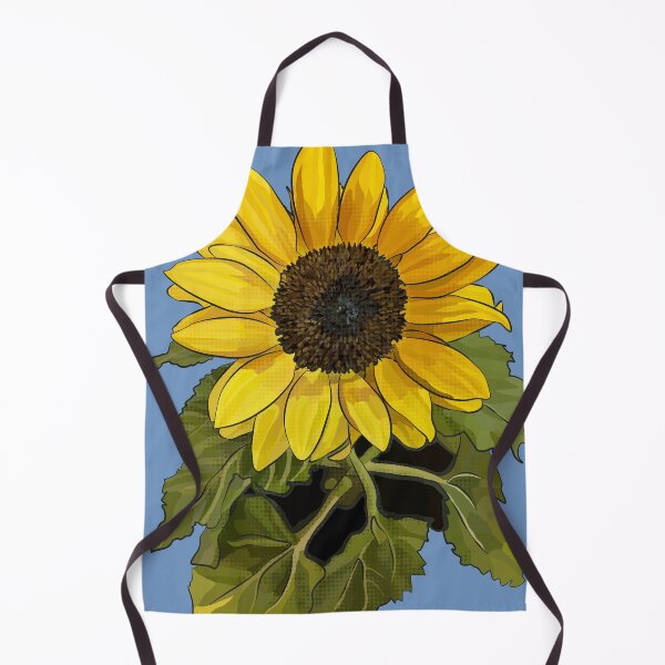 Item preview, Sunflower by BeeFoxTree (sky Blue Background) designed and sold by BeeFoxTree.