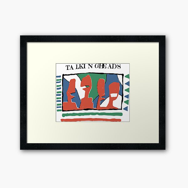 Talking Heads - Yellow 80's Framed Art Print