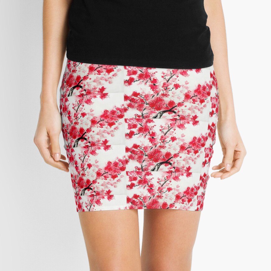 Cherry Blossoms Mini Skirt