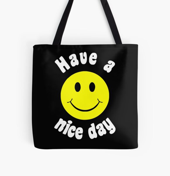 Happiness Is A Day At The Pool Recycled Canvas Tote Bag