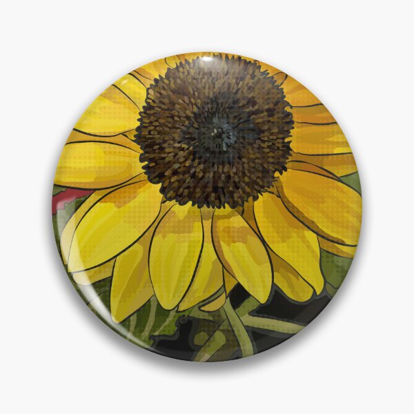 Item preview, Sunflower by BeeFoxTree (Red Background) designed and sold by BeeFoxTree.