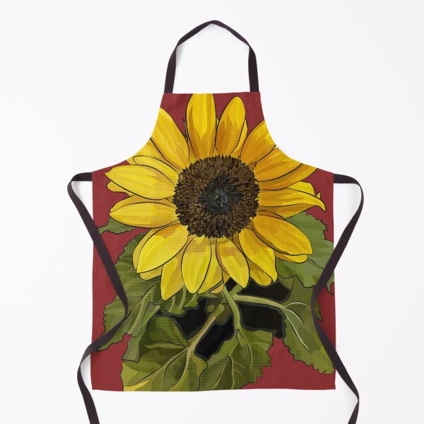 Item preview, Sunflower by BeeFoxTree (Red Background) designed and sold by BeeFoxTree.