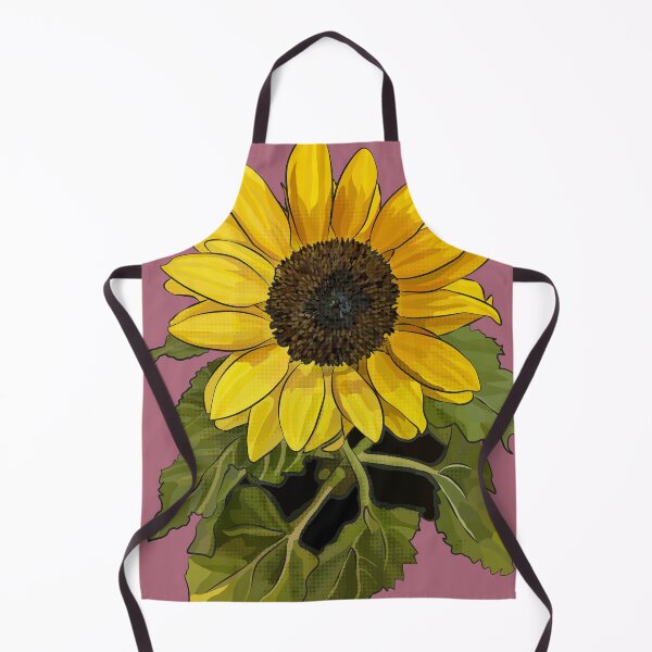 Item preview, Sunflower by BeeFoxTree (Chalky Pink Background) designed and sold by BeeFoxTree.