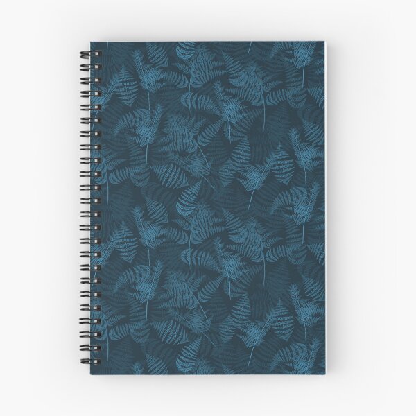 Item preview, Ferns Dark Electric Blue Half-Drop Repeat 5748 designed and sold by Art in My Loft.