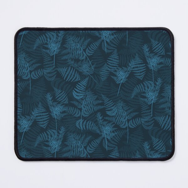 Item preview, Ferns Dark Electric Blue Half-Drop Repeat 5748 designed and sold by Art in My Loft.